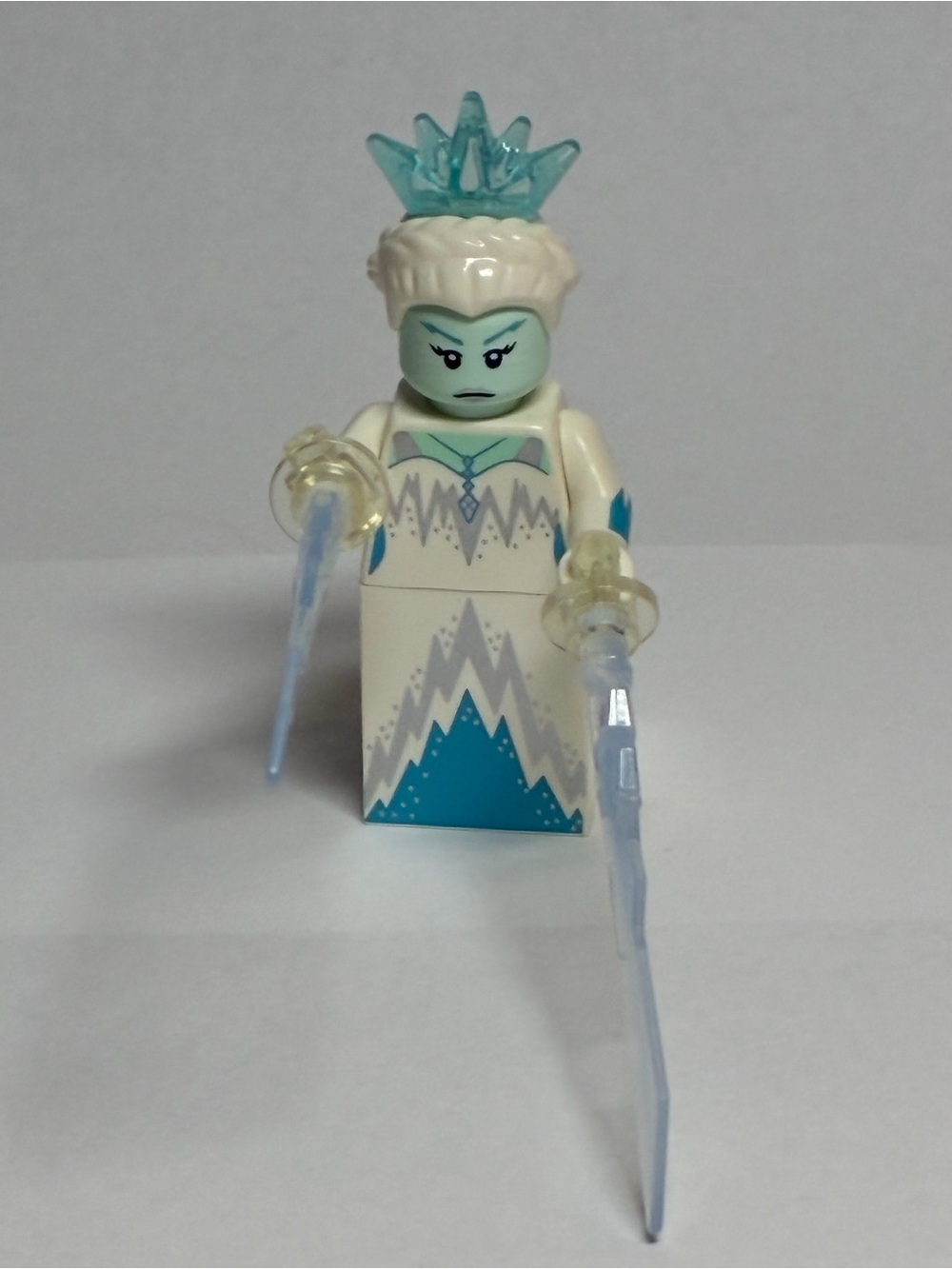 Lego Ice Queen Minifigure - White & Blue-Green